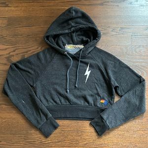 Aviator Nation Bolt Crop Sweatshirt